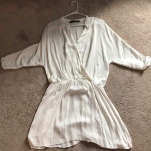 White flowy dress